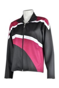 CH212 Online Order Cheerleading Jacket Fashion Design Contrast Color Zip Cheerleading Uniform Cheerleading Uniform Supplier 45 degree